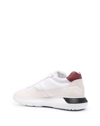 Мужские бело-красные кроссовки от Hogan