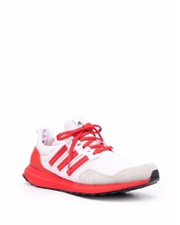 Мужские бело-красные кроссовки от adidas