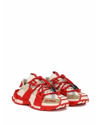 Мужские бело-красные кроссовки от Dolce & Gabbana
