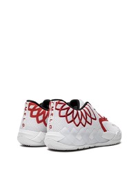 Мужские бело-красные кроссовки от Puma