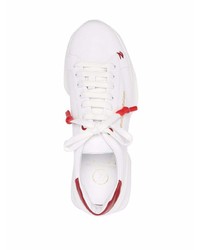 Мужские бело-красные кроссовки от Giuliano Galiano