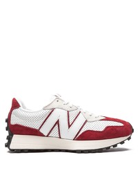 Мужские бело-красные кроссовки от New Balance