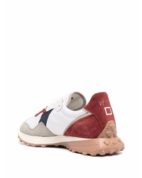 Мужские бело-красные кроссовки от D.A.T.E