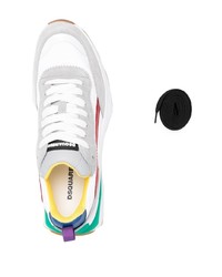 Мужские бело-красные кроссовки от DSQUARED2