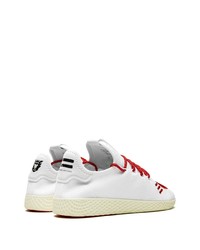 Мужские бело-красные кроссовки от Adidas By Pharrell Williams