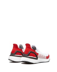 Мужские бело-красные кроссовки от adidas