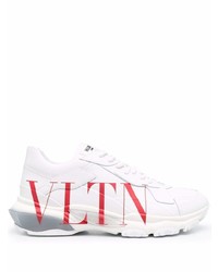 Мужские бело-красные кроссовки от Valentino Garavani