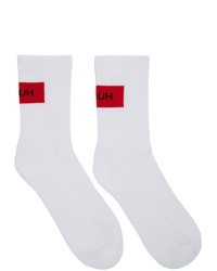 Бело-красные носки