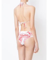 Бело-красный бикини-топ от BRIGITTE