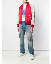 Мужской бело-красный бомбер от Levi's Vintage Clothing