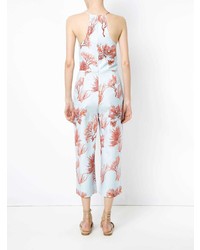 Бело-красный комбинезон с принтом от Andrea Marques