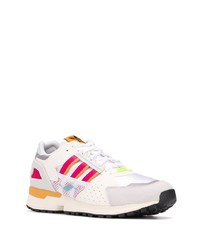 Мужские бело-розовые кроссовки от adidas