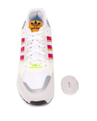 Мужские бело-розовые кроссовки от adidas