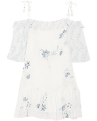 Бело-синее повседневное платье с принтом от See by Chloe