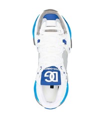 Мужские бело-синие кроссовки от Dolce & Gabbana