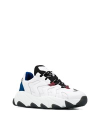 Мужские бело-синие кроссовки от Ash