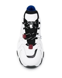 Мужские бело-синие кроссовки от Ash