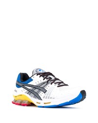 Мужские бело-синие кроссовки от Asics