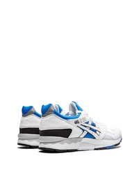 Мужские бело-синие кроссовки от Asics