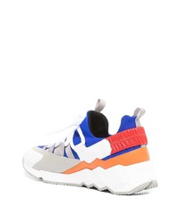 Мужские бело-синие кроссовки от Pierre Hardy