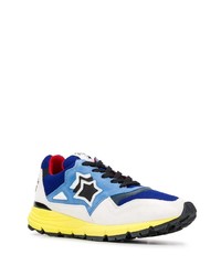 Мужские бело-синие кроссовки от atlantic stars