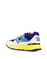 Мужские бело-синие кроссовки от atlantic stars