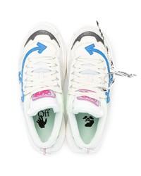 Мужские бело-синие кроссовки от Off-White