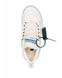 Мужские бело-синие кроссовки от Off-White