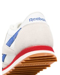 Мужские бело-синие кроссовки от Reebok