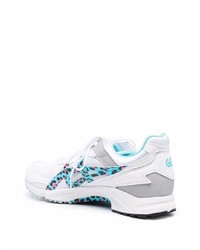 Мужские бело-синие кроссовки от Asics