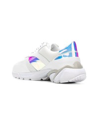 Мужские бело-синие кроссовки от Axel Arigato