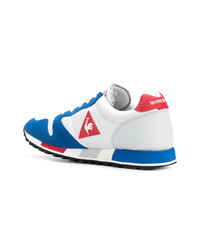 Мужские бело-синие низкие кеды от Le Coq Sportif