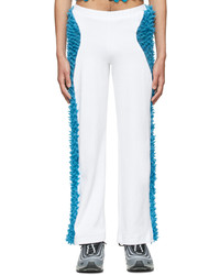 Бело-синие спортивные штаны