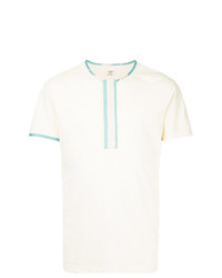 Мужская бело-синяя футболка с круглым вырезом от Kent & Curwen