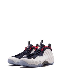 Мужские бело-темно-синие высокие кеды от Nike