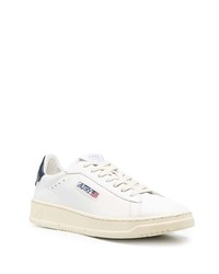 Мужские бело-темно-синие кожаные низкие кеды от AUTRY