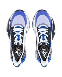 Мужские бело-темно-синие кроссовки от Fendi