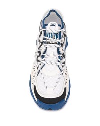 Мужские бело-темно-синие кроссовки от Kenzo