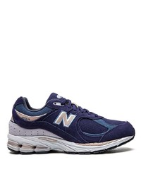 Мужские бело-темно-синие кроссовки от New Balance