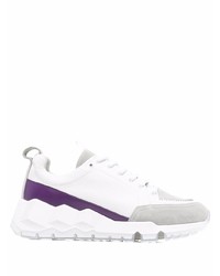 Мужские бело-фиолетовые кроссовки от Pierre Hardy