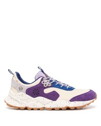 Мужские бело-фиолетовые кроссовки от YMC