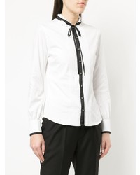 Бело-черная блуза на пуговицах от GUILD PRIME
