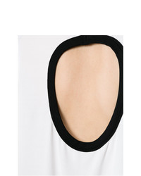 Бело-черная блуза с коротким рукавом от Tufi Duek