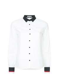 Женская бело-черная классическая рубашка от GUILD PRIME