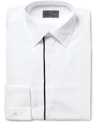 Мужская бело-черная классическая рубашка от Kilgour