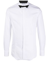 Мужская бело-черная классическая рубашка от Neil Barrett