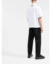 Мужская бело-черная рубашка с коротким рукавом с принтом от 1017 Alyx 9Sm