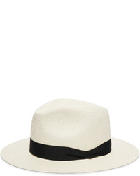 Женская бело-черная соломенная шляпа от Rag & Bone