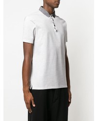 Мужская бело-черная футболка-поло от Lanvin