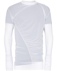 Мужская бело-черная футболка с длинным рукавом от Y/Project